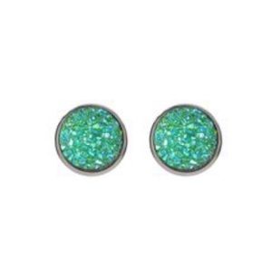 Druzzy Medium Stud SilverTrendy chic modern